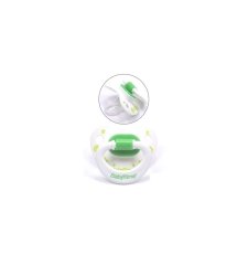 BabyTime BT123 Silikon Damaklı Desenli Emzik No 2 - Yeşil