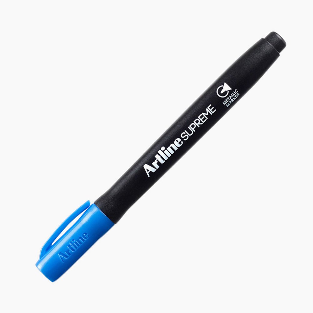 Supreme Metalik Permanent Marker 1mm Mavi