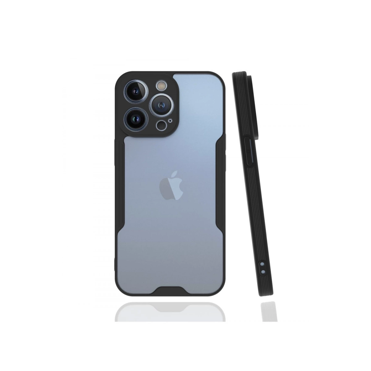 İphone 13 Pro Max Kılıf Platin Silikon - Siyah
