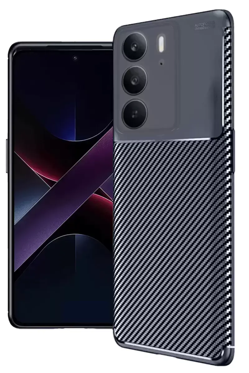 Newface Realme C75 4g Auto Focus Karbon Kapak - Lacivert
