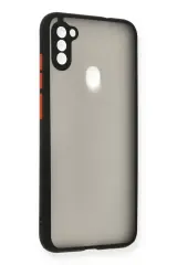 Newface Samsung Galaxy A11 Kılıf Montreal Silikon Kapak - Siyah
