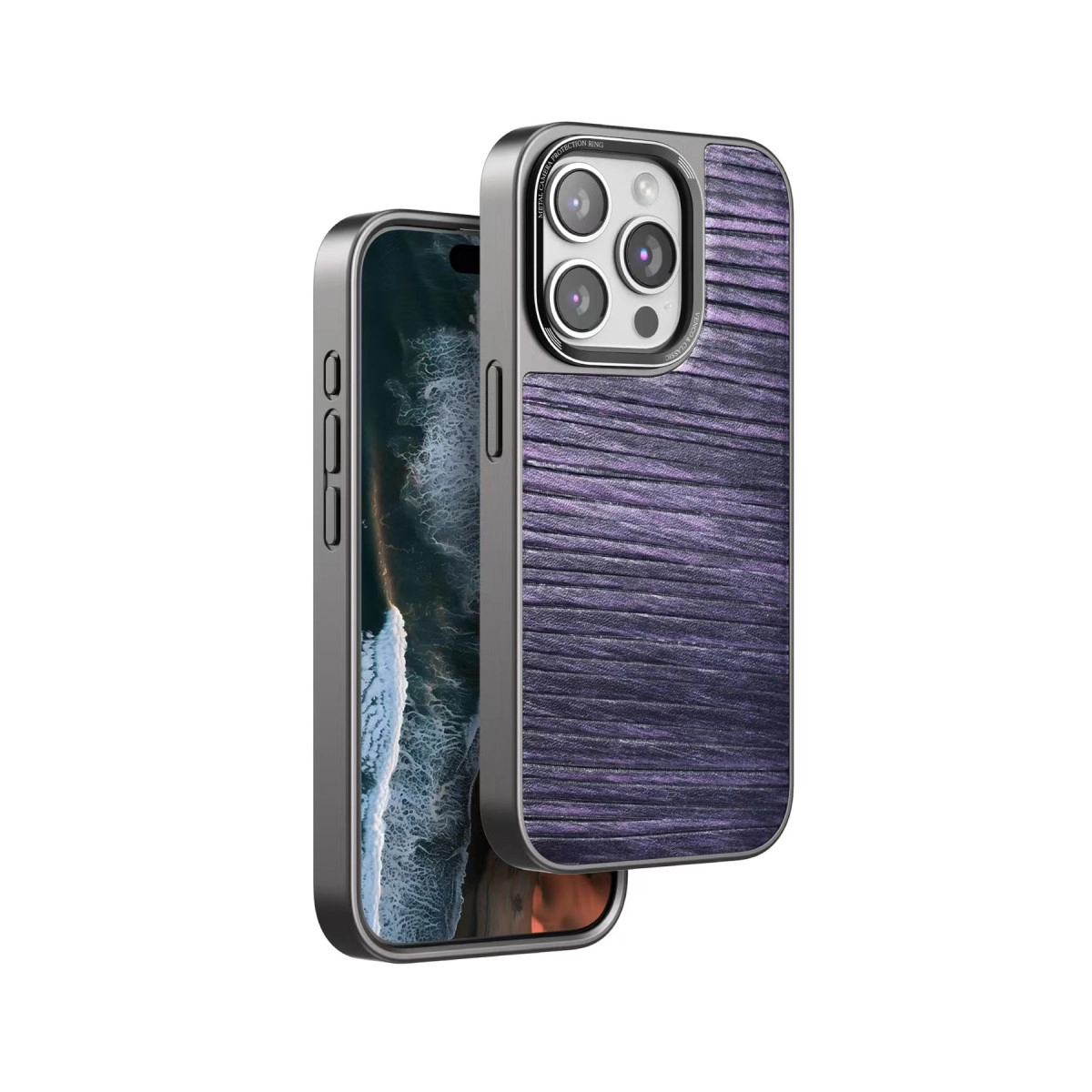 Venco  İphone 14 Pro Wave Kapak - Derin Mor