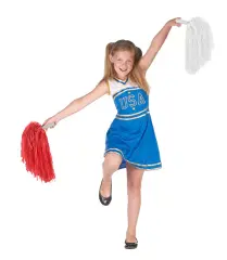 Kırmızı Beyaz Gösteri Ponponu