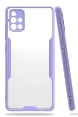 Newface Samsung Galaxy A71 Kılıf Platin Silikon - Lila