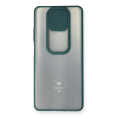 Xiaomi Mi 10t Lite Kılıf Palm Buzlu Kamera Sürgülü Silikon - Yeşil