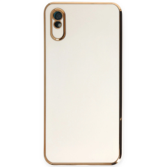 Xiaomi Redmi 9a Kılıf Volet Silikon - Beyaz