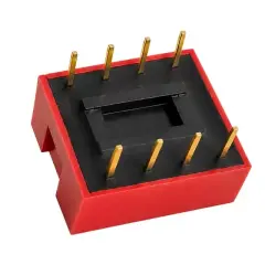 Pcb Tip 4'lü Kırmızı Dıp Switch 2.54mm Pin Aralıklı Devre Anahtarı
