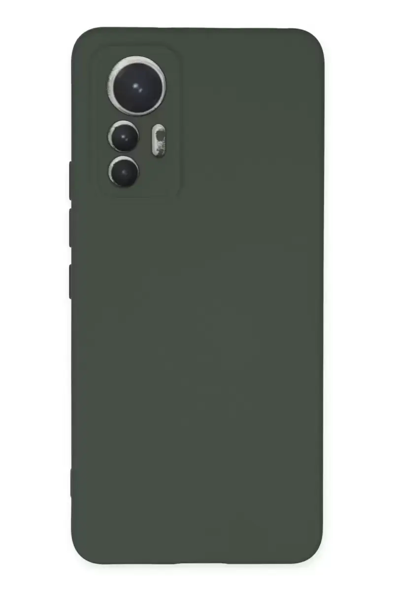 Newface Xiaomi Mi 12 Lite Kılıf Nano İçi Kadife Silikon - Koyu Yeşil