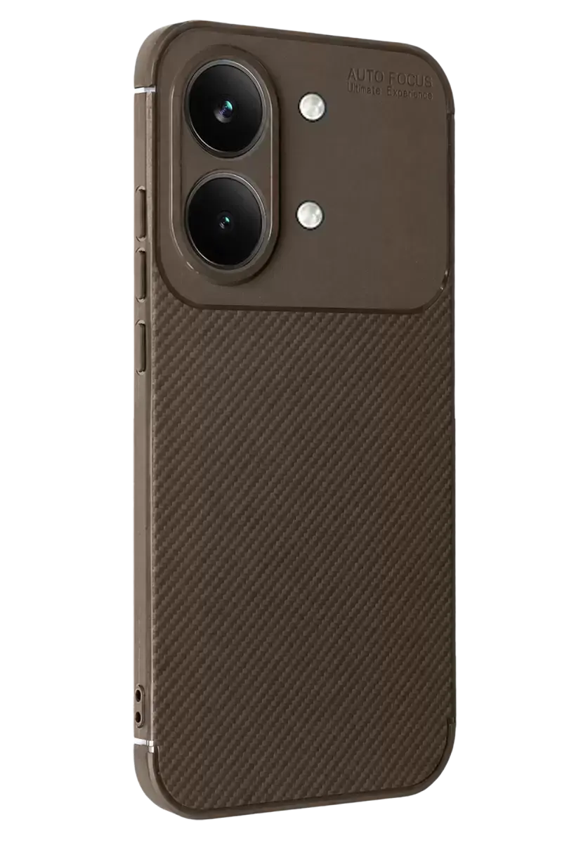 Newface Xiaomi Poco X8 Pro Max Auto Focus Karbon Kapak - Kahverengi