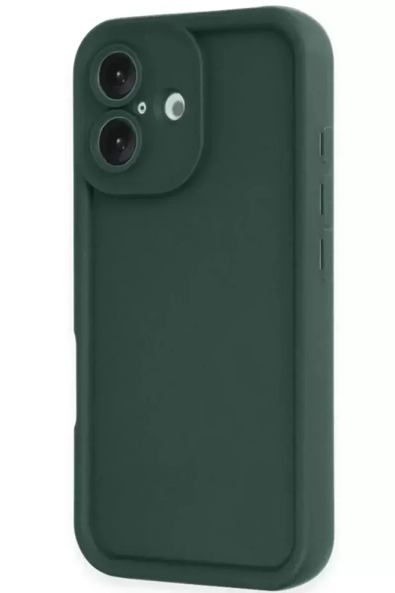 Newface İphone 16 Kılıf Viera Silikon - Koyu Yeşil