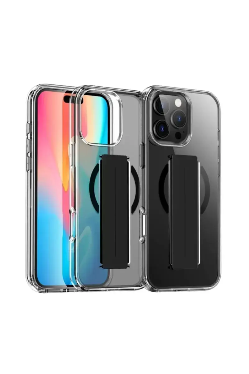 Joko İphone 16 Pro Kılıf Alfa Magsafe Standlı Kapak - Siyah