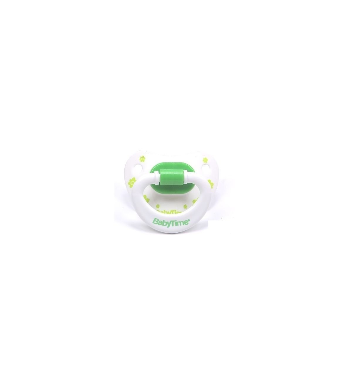 BabyTime BT124 Silikon Damaklı Desenli Emzik No 3 - Yeşil