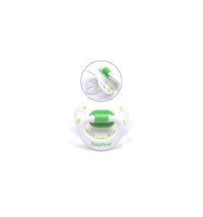 BabyTime BT124 Silikon Damaklı Desenli Emzik No 3 - Yeşil