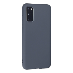 Samsung Galaxy S20 Kılıf Nano İçi Kadife Silikon - Gri