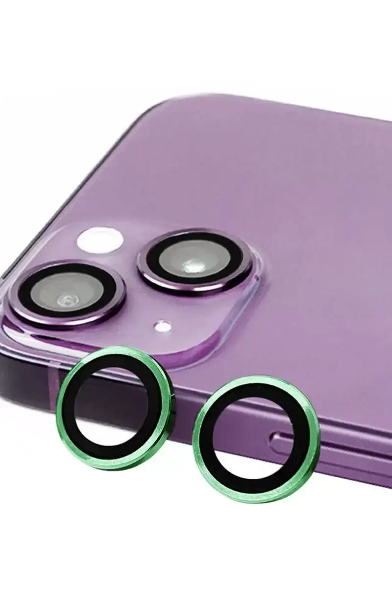 Newface Apple İphone 13 Raze Metal Kamera Lens - Yeşil