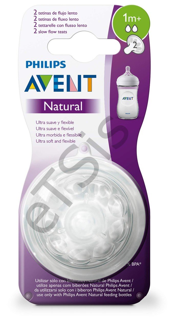 Philips Avent Natural Biberon Emziği +1 Ay 2li