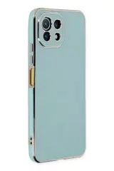 Newface Xiaomi Mi 11 Lite Kılıf Volet Silikon - Açık Yeşil