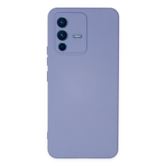 Vivo V23 5g Kılıf Nano İçi Kadife Silikon - Lila