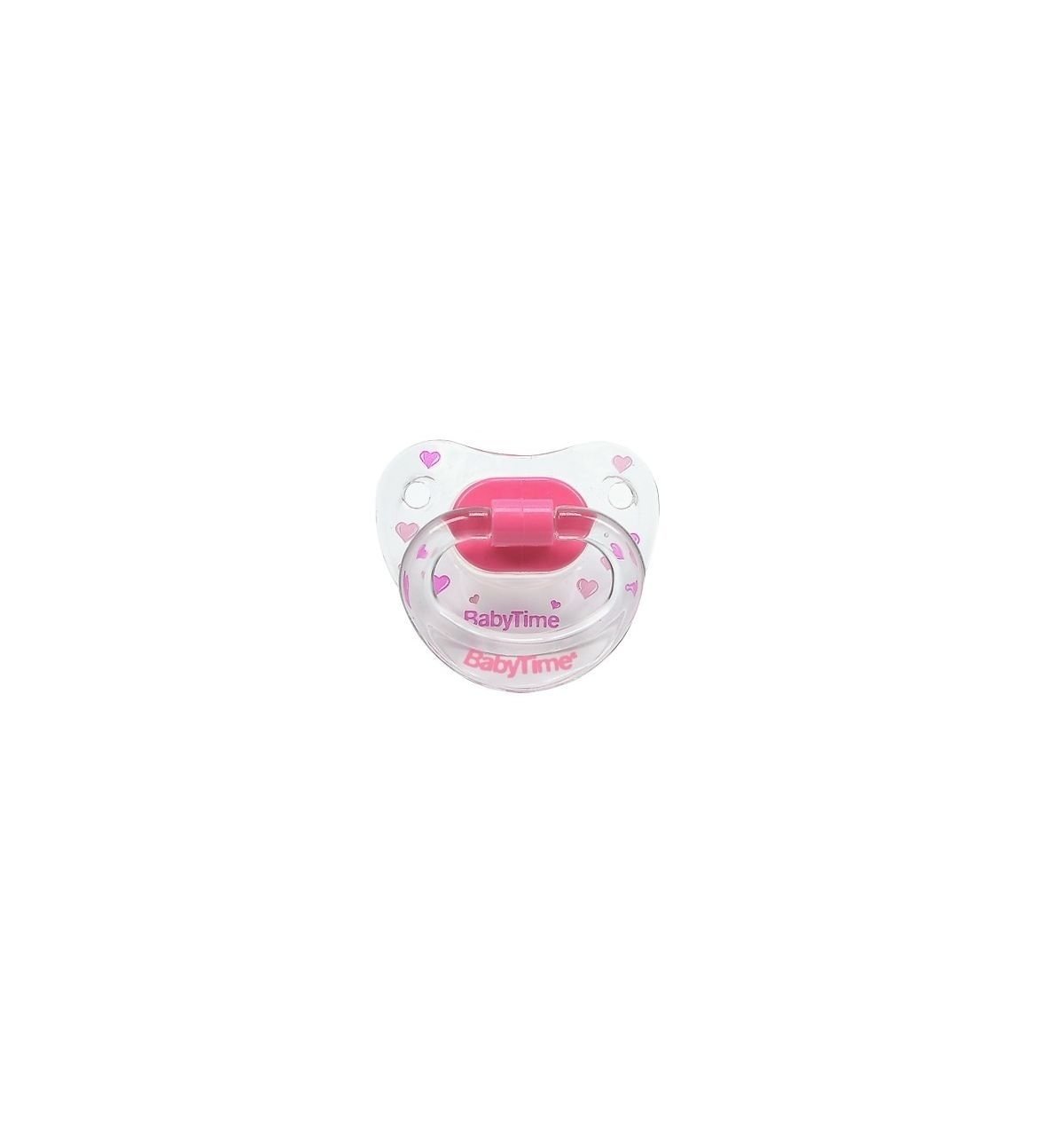 BabyTime BT126 Silikon Damaklı Desenli Emzik No 2 - Pembe