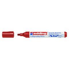 1455 Esnek Uç Kaligrafi Kalemi 1-5mm Koyu Kırmızı