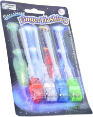 Led Işıklı Renkli Püsküllü Parmak Işığı 4 Renk 4 Adet