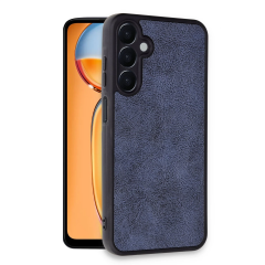 Samsung Galaxy A55 5g Kılıf Aras Deri Kapak - Lacivert