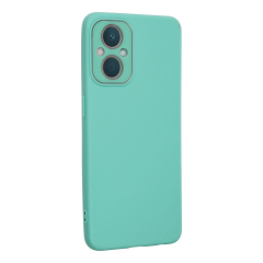 Oppo Reno 7 Lite Kılıf Lansman Glass Kapak - Turkuaz