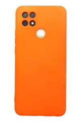 Newface Oppo A15 Kılıf Nano İçi Kadife Silikon - Turuncu