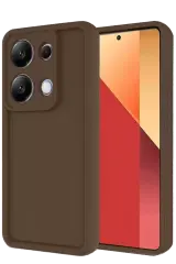 Newface Xiaomi Redmi Note 13 Pro 4g Kılıf Viera Silikon - Kahverengi
