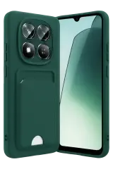 Newface Xiaomi Redmi Note 15 Pro 4g Kelvin Kartvizitli Silikon - Koyu Yeşil