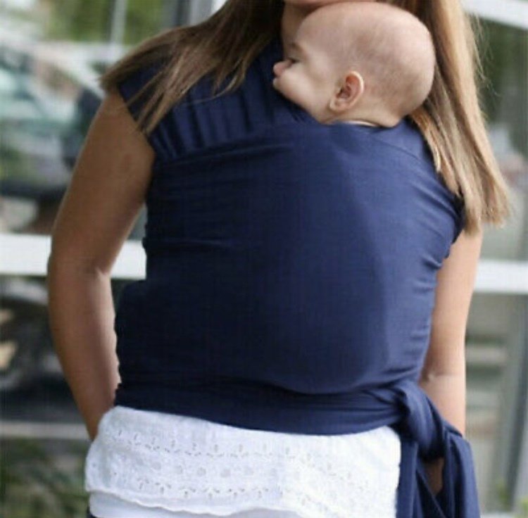 Esnek Wrap Sling Lacivert