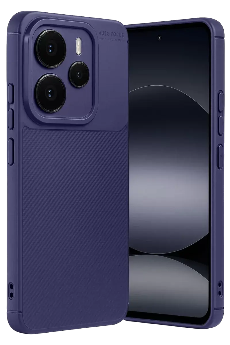 Newface Xiaomi Note 14 5g Auto Focus Karbon Kapak - Lacivert