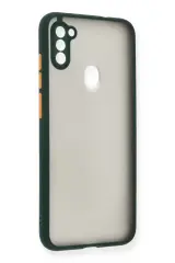 Newface Samsung Galaxy A11 Kılıf Montreal Silikon Kapak - Yeşil