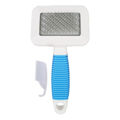 Plastik Uçlu Kedi Köpek Tarağı 5*7 cm Mini Mavi