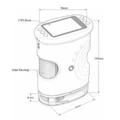 Sunup Sn-37895 Çocuklar İçin Dijital Mikroskop 1000x Büyütme, 2.0'' Ips Ekran Ve Taşınabilir