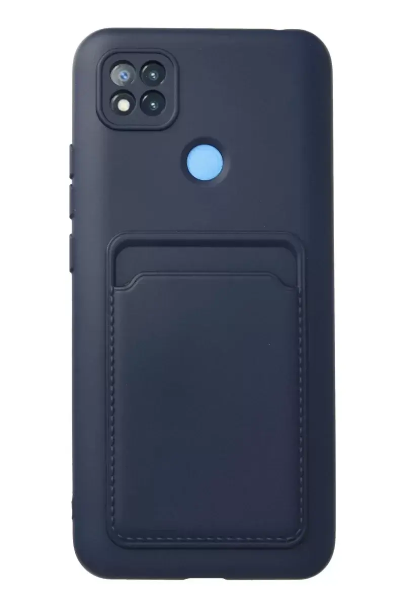 Newface Xiaomi Redmi 9c Kılıf Kelvin Kartvizitli Silikon - Lacivert