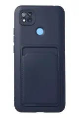 Newface Xiaomi Redmi 9c Kılıf Kelvin Kartvizitli Silikon - Lacivert
