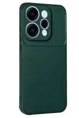 Newface Oppo Reno 15 Auto Focus Karbon Kapak - Koyu Yeşil