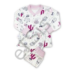 Sema Baby Sleeper Cactus Bebek Bebek Pijama Takımı 3-6 Ay - Pembe