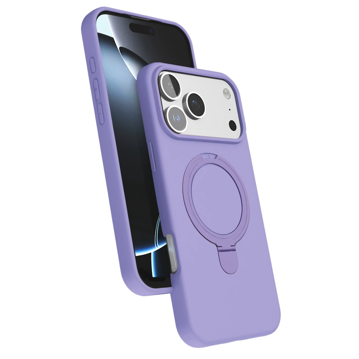 İphone 17 Pro Regal Magsafe Standlı Kapak - Lila