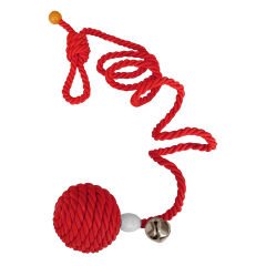 Kapıya Asılabilen Kedi Oyun Aktivite Topu İpli 5x80 cm Kırmızı