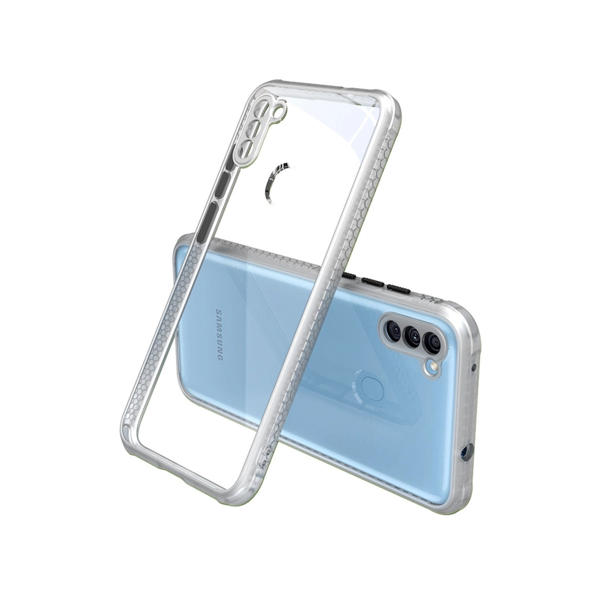 Samsung Galaxy A11 Kılıf Miami Şeffaf Silikon - Şeffaf