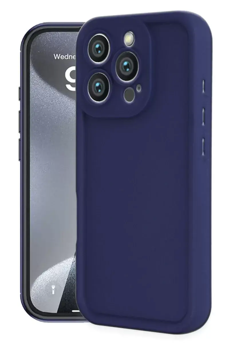 Newface Apple İphone 16 Pro Kılıf Viera Silikon - Lacivert