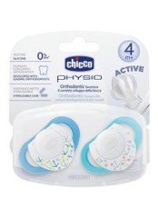 Chicco Physio Silikon Emzik 4m+ 2'li - Mavi