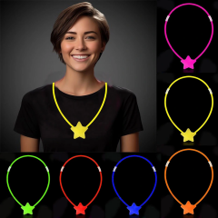 Glow  Yıldız Kolye - Glow Kolye - Glow Partisi Yıldız Kolye 6 Adet