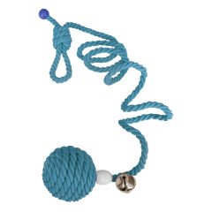 Kapıya Asılabilen Kedi Oyun Aktivite Topu İpli 5x80 cm Mavi