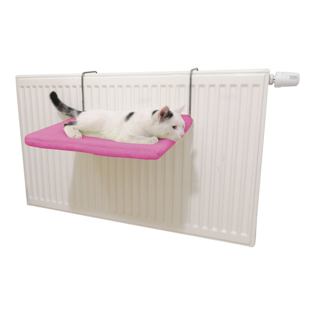 Kedi Radyatör Yatağı Yıkanabilir 42 cm 15 kg Koyu Pembe