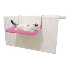 Kedi Radyatör Yatağı Yıkanabilir 42 cm 15 kg Koyu Pembe
