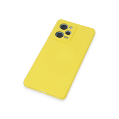 Xiaomi Redmi Note 12 Pro 5g Kılıf Nano İçi Kadife Silikon - Sarı