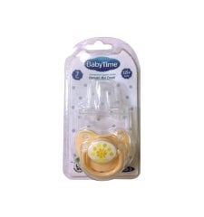 BabyTime BT130 Silikon Damaklı Emzik N.3 - Krem